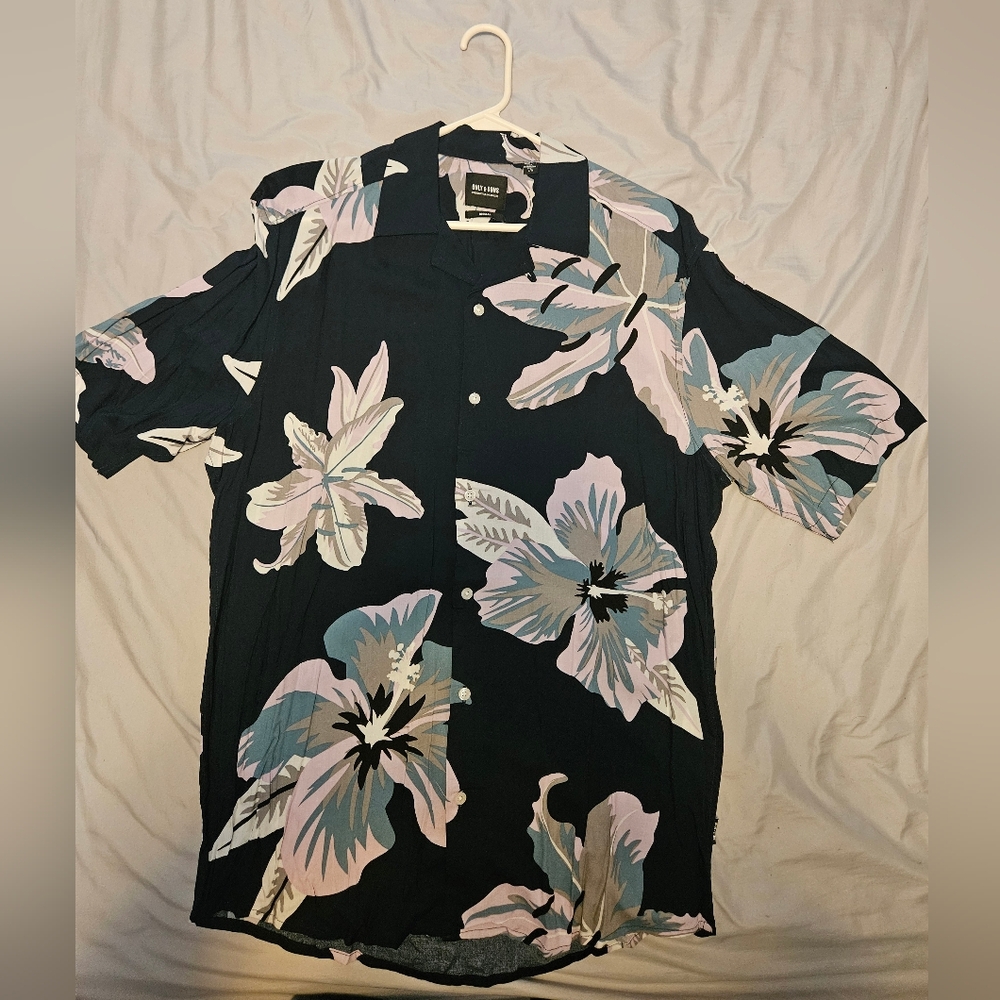ONLY & SONS Black Floral Shirt